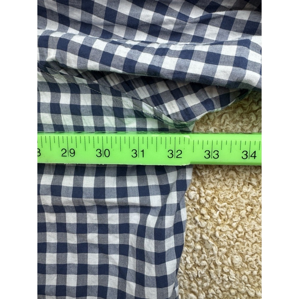 Bonobos Prominent Fit Shirt 4XL Blue White Check Long Sleeve Button Down - Picture 6 of 8